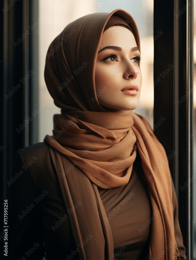portrait of a woman in a hood generative ai portrait of a woman in a hood generative ai