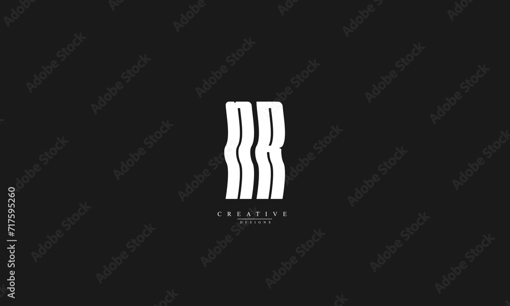 Alphabet letters Initials Monogram logo NR RN N R Alphabet letters Initials Monogram logo NR RN N R