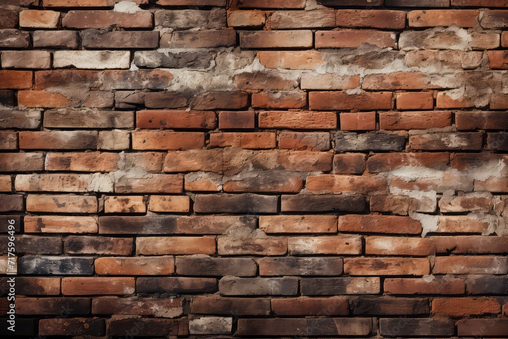 Detailed brick wall texture, Generative AI Detailed brick wall texture, Generative AI