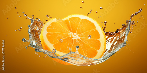 orange and water splash,,,,A bunch of oranges that are in the water