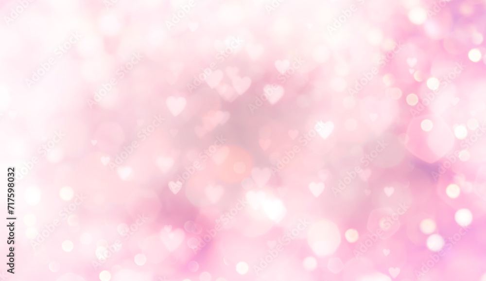 Abstract pastel background with hearts - concept Wedding Day, Mother's Day, Valentine's Day, Birthday - spring colors	

