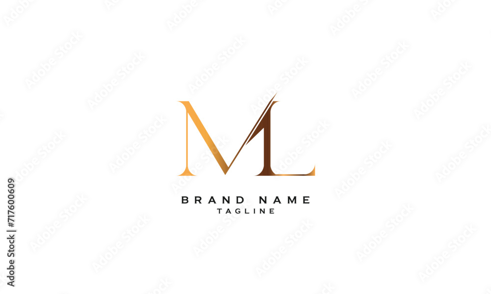 ML, LM, Abstract initial monogram letter alphabet logo design ML, LM, Abstract initial monogram letter alphabet logo design