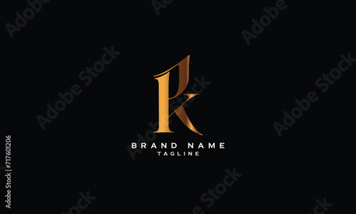 PK, KP, Abstract initial monogram letter alphabet logo design