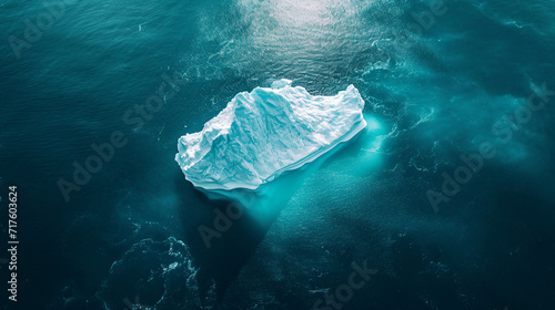 Iceberg in the sea. Climate concept.  © Vika art