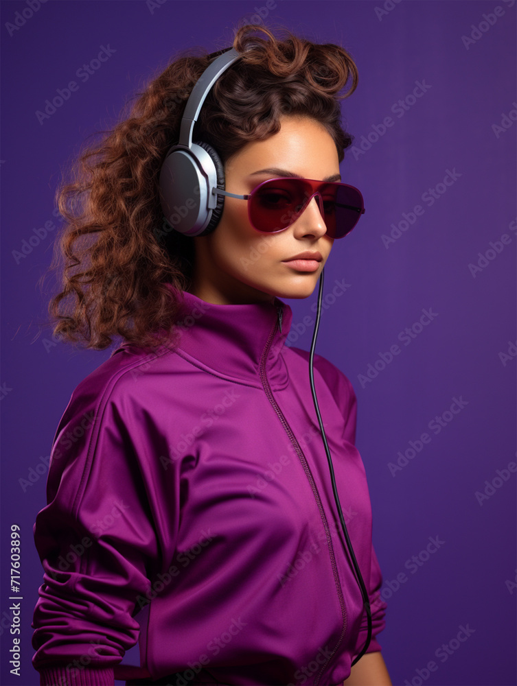 person with headphones generative ai person with headphones generative ai