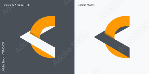 C Logo Template Vector Icon Illustration Design photo