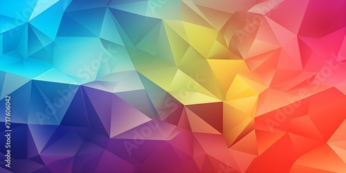 Vibrant Colorful Abstract Polygonal Background Artwork