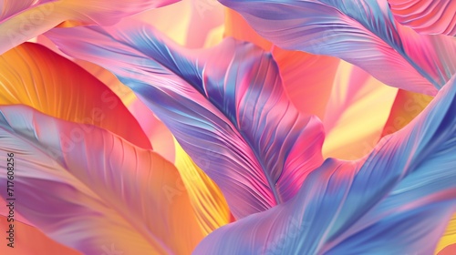 Banana leaf close-up, warmth and frost harmonizing in a tropical dance of hot and cold fluidity.