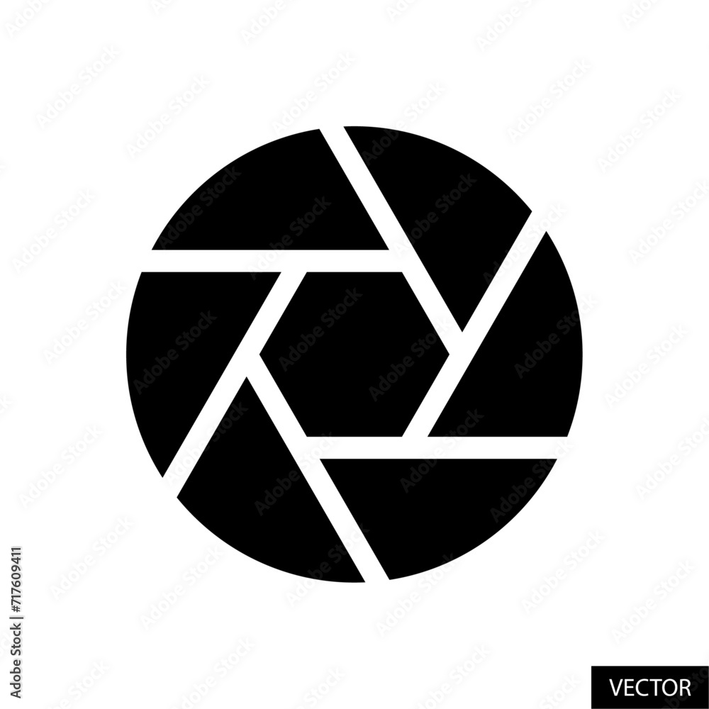 Aperture, camera lens vector icon in glyph style design for website, app, UI, isolated on white background. Vector illustration. Aperture, camera lens vector icon in glyph style design for website, app, UI, isolated on white background. Vector illustration.