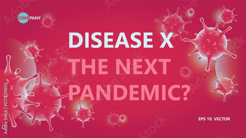 Disease X Banner Template Horizontal