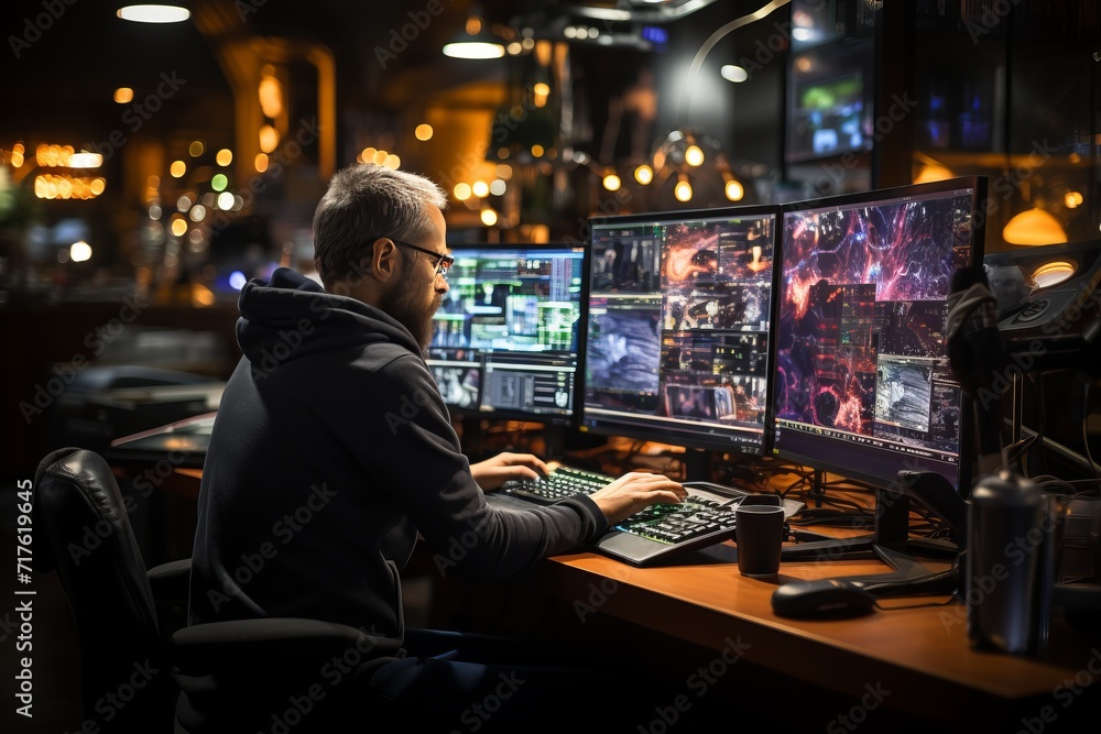 System engineer conducting a code review with a diverse team to maintain the highest coding standards, Generative AI System engineer conducting a code review with a diverse team to maintain the highest coding standards, Generative AI