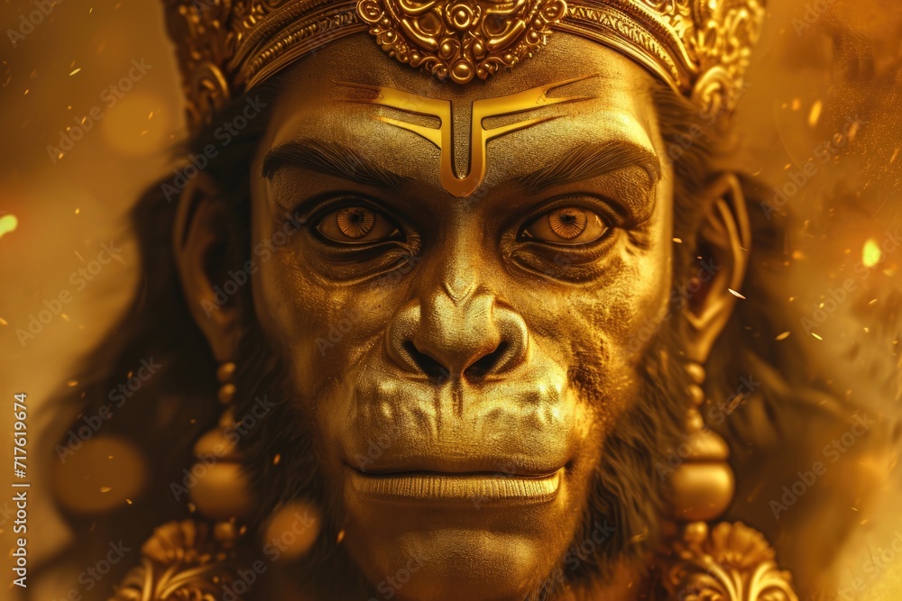 A statue of a monkey wearing a crown. Perfect for adding a touch of whimsy and royalty to any setting A statue of a monkey wearing a crown. Perfect for adding a touch of whimsy and royalty to any setting