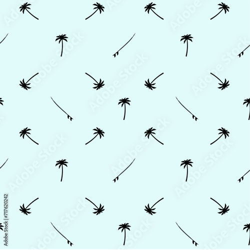Vector seamless geometric beach