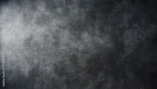 Black wall texture rough background dark . concrete floor. Generative AI.