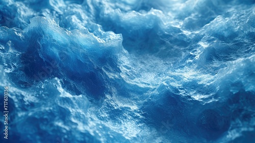 Blue fluid abstract background with high detail for unique texture.
