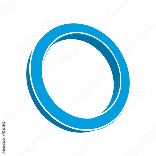 Abstract Ring Icon Vector Logo Template Illustration