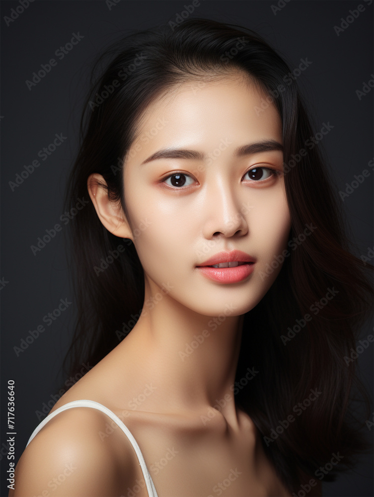 portrait of a woman with hair generative ai portrait of a woman with hair generative ai