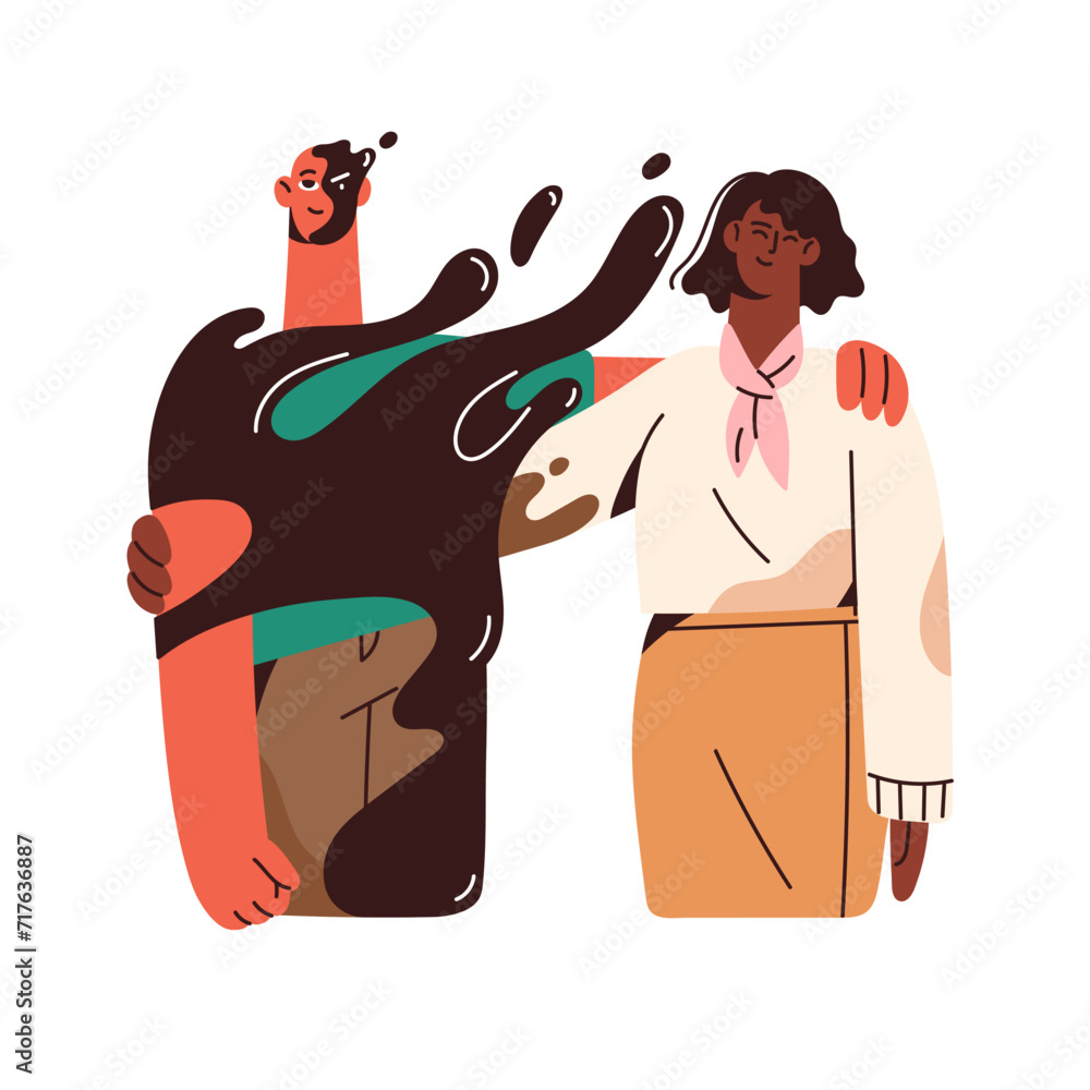 A character with an obsession disorder imposing their opinion, representing the destructive nature of envy
