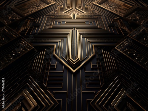 Art Deco Abstract geometric...