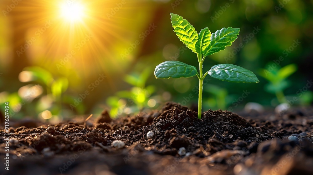 Sunlit Seedlings: A Glimpse of Spring's Newborns Generative AI Sunlit Seedlings: A Glimpse of Spring's Newborns Generative AI