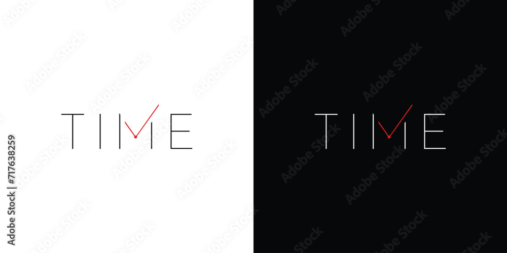 Obraz premium Unique and modern Time logo design