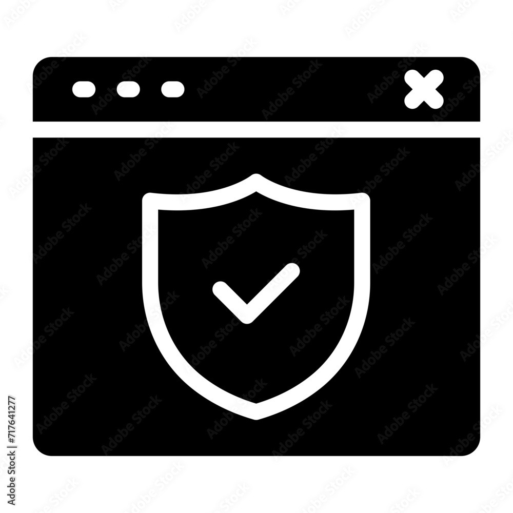 web with shield protection web with shield protection