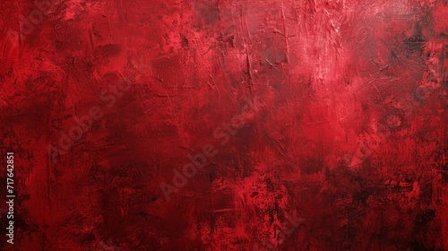 Red texture of oil paint strokes on canvas. Rough, brutal strokes. Artistic background