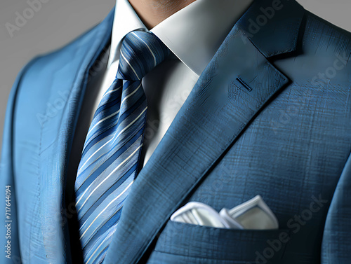 Realistic Style Real Person Style, A Close Up Of A Suit