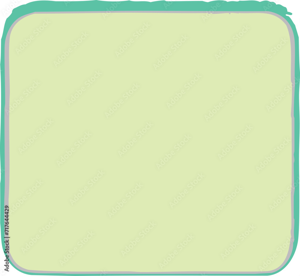 green square, frame, icon, vector, object