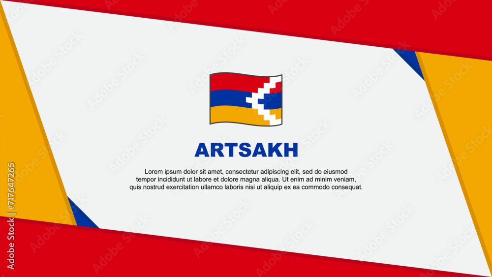 Artsakh Flag Abstract Background Design Template. Artsakh Independence Day Banner Cartoon Vector Illustration. Artsakh Independence Day Artsakh Flag Abstract Background Design Template. Artsakh Independence Day Banner Cartoon Vector Illustration. Artsakh Independence Day