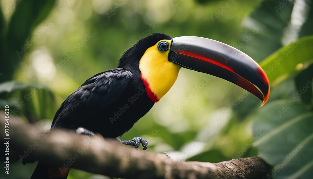 Portrait of Toucan bird. Costa Rica wild Tucan
Portrait of Toucan bird. Costa Rica wild Tucan