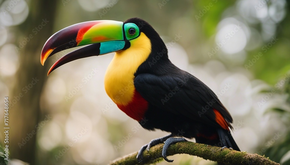 Obraz premium Portrait of Toucan bird. Costa Rica wild Tucan 