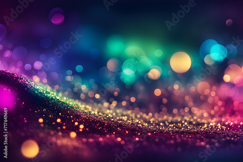 background with bokeh lights colorful