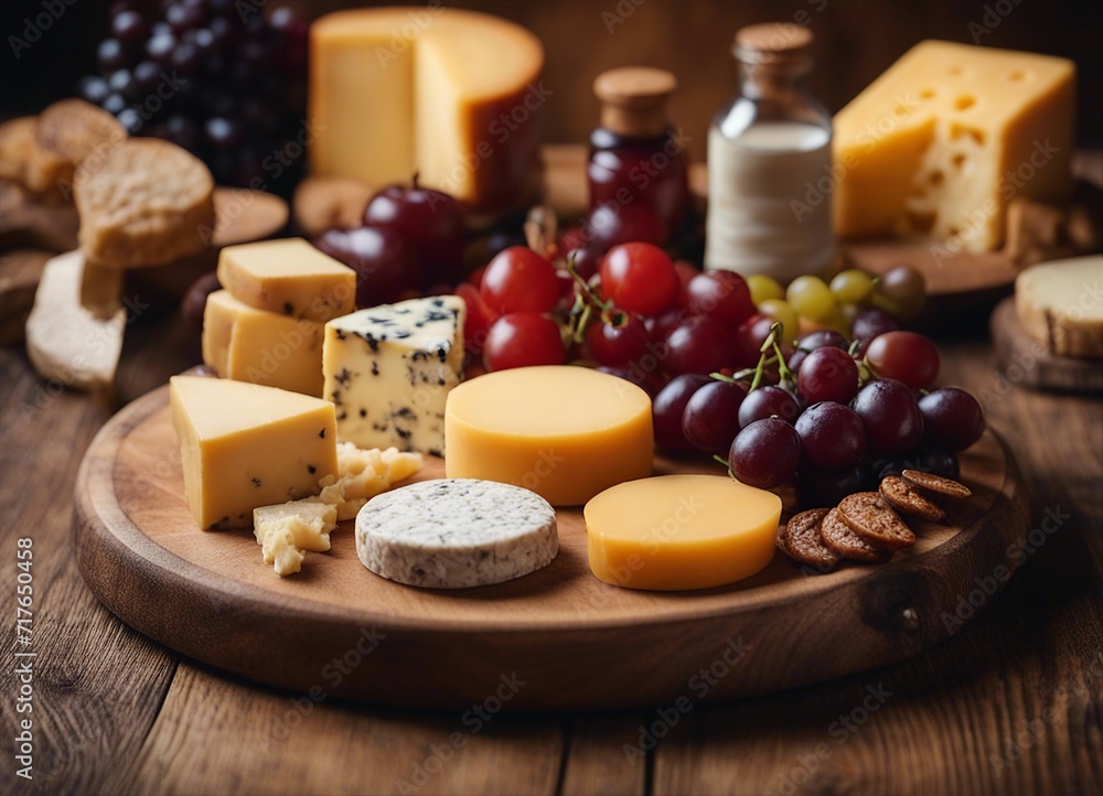 cheese assortment in a wooden presentation plate
cheese assortment in a wooden presentation plate