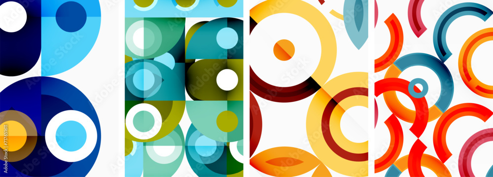 Round geometric elements and circles in background design for wallpaper, business card, cover, poster, banner, brochure, header, website Round geometric elements and circles in background design for wallpaper, business card, cover, poster, banner, brochure, header, website