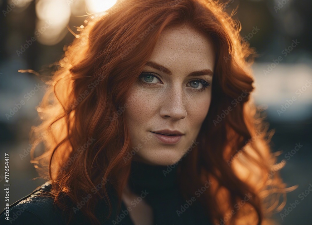 portrait of beautiful red head women, blurry background
portrait of beautiful red head women, blurry background