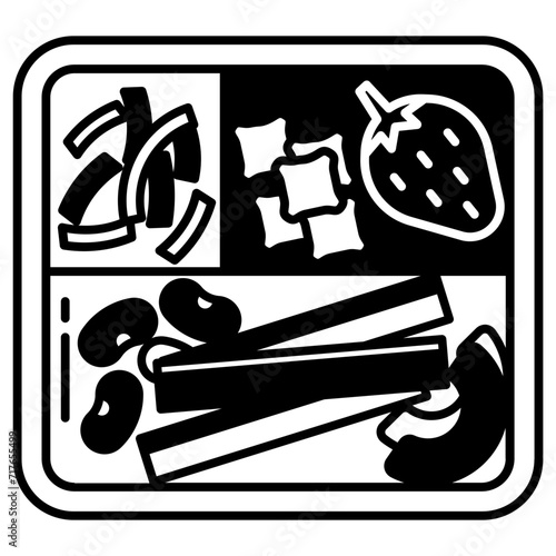 baby led weaning glyph and line vector illustration
