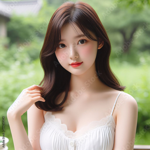 Beautiful Asian Korea  woman  