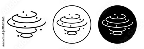 Dust vector icon set collection. Dust Outline flat Icon.