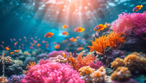 Sunlit Reefscape Generative AI © Vinod