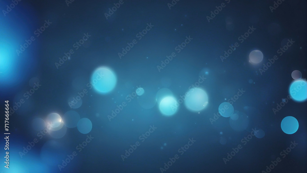 view of beautiful blue bokeh light effect design