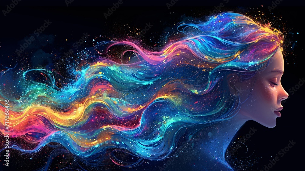 Colorful Hair: A Monthly Celebration of Hair Artistry Generative AI