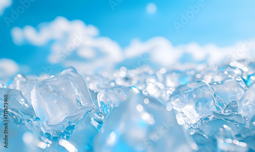 cold little ice cubes,Generative AI © simba kim