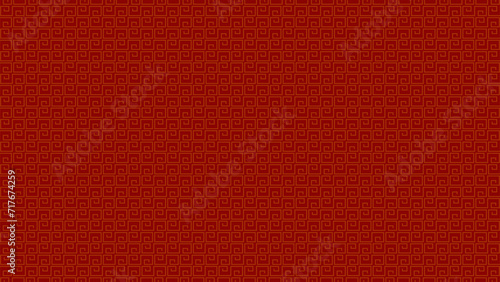 The Chinese hourglass pattern on a red background can be used as a pattern on walls wallpaper and various art applications