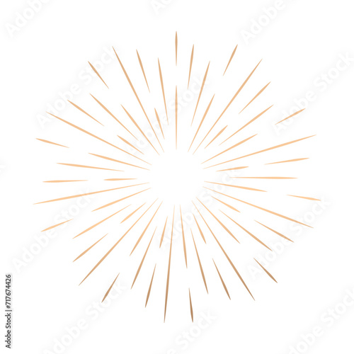 fireworks symbol icon on white background