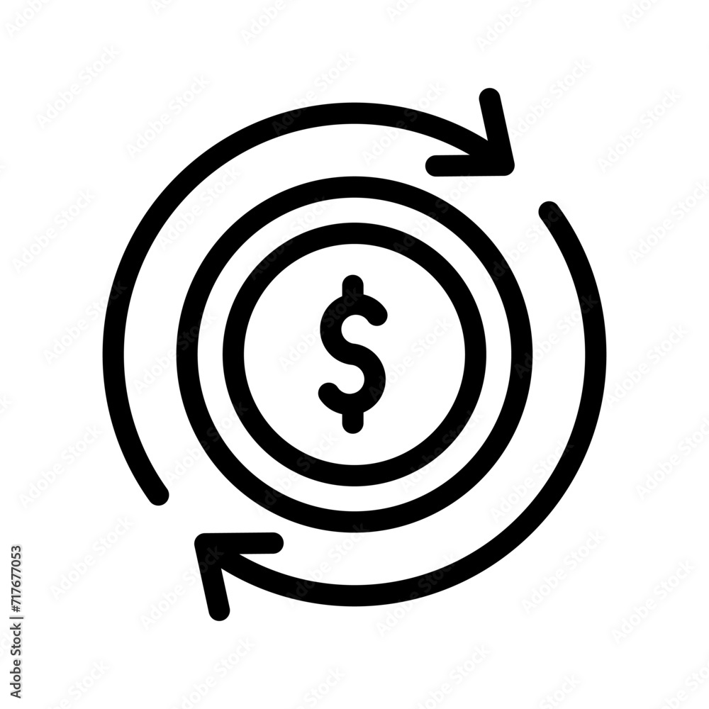 currency exchange line icon illustration vector graphic. Simple element illustration vector graphic, suitable for app, websites, and presentations isolated on white background currency exchange line icon illustration vector graphic. Simple element illustration vector graphic, suitable for app, websites, and presentations isolated on white background