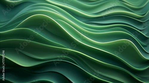 abstract green background, undulating waves