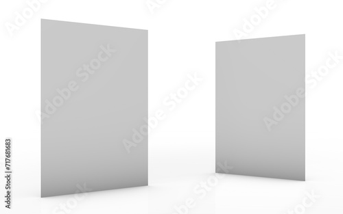 Portfolio 2 display panels - 3D rendering © matitadigitale
