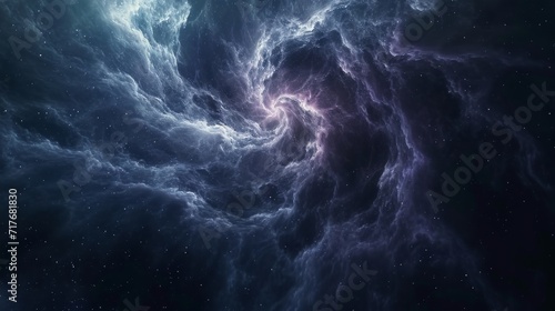 Cosmic smoke spirals in deep space background