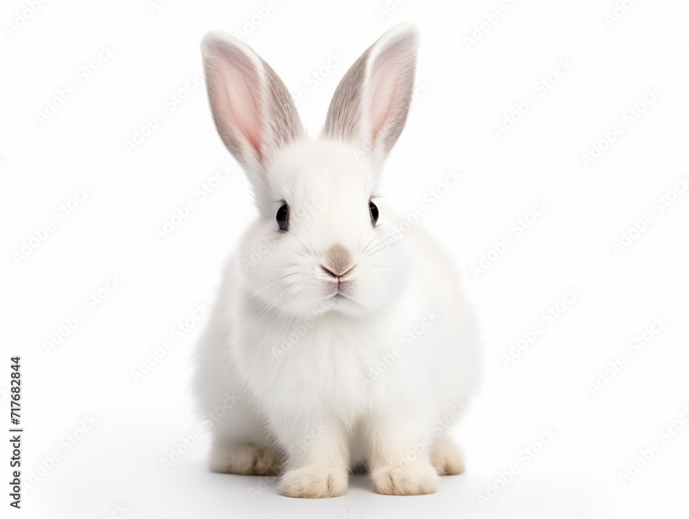 Fluffy white rabbit. Fluffy white rabbit.